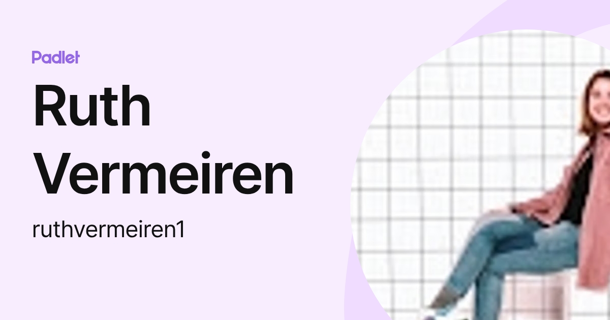 Ruth Vermeiren (ruthvermeiren1) profile | Padlet