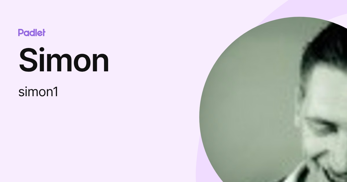 Simon (simon1) profile | Padlet