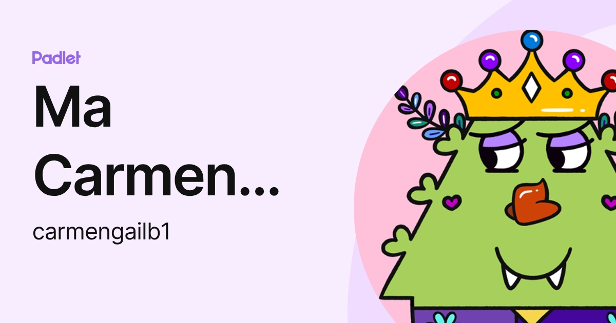 Ma Carmen 2016 (carmengailb1) profile | Padlet