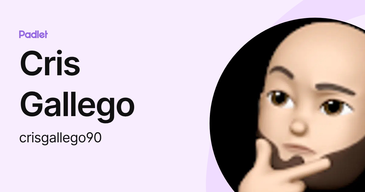 Cris Gallego (crisgallego90) profile | Padlet