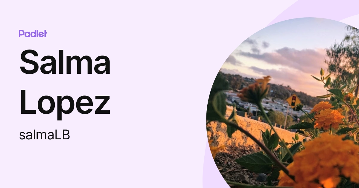 Salma Lopez (salmaLB) profile | Padlet