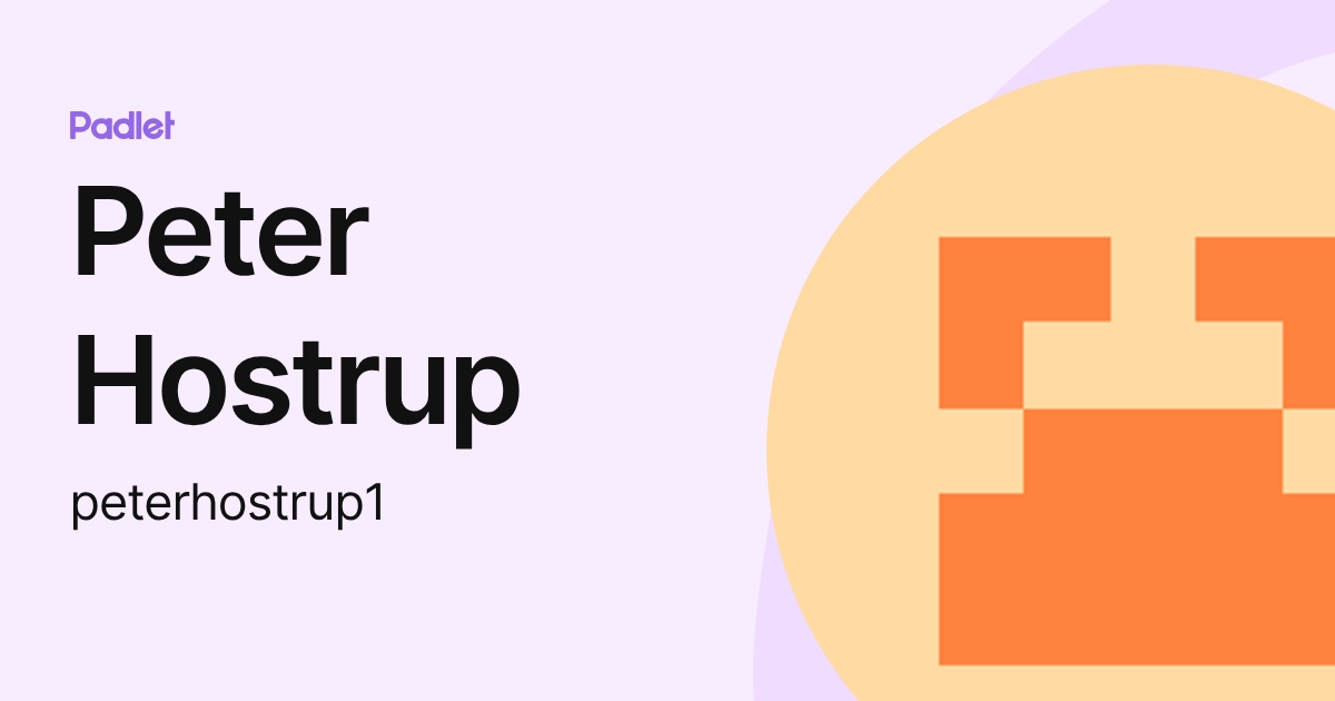 Peter Hostrup (peterhostrup1) profile | Padlet
