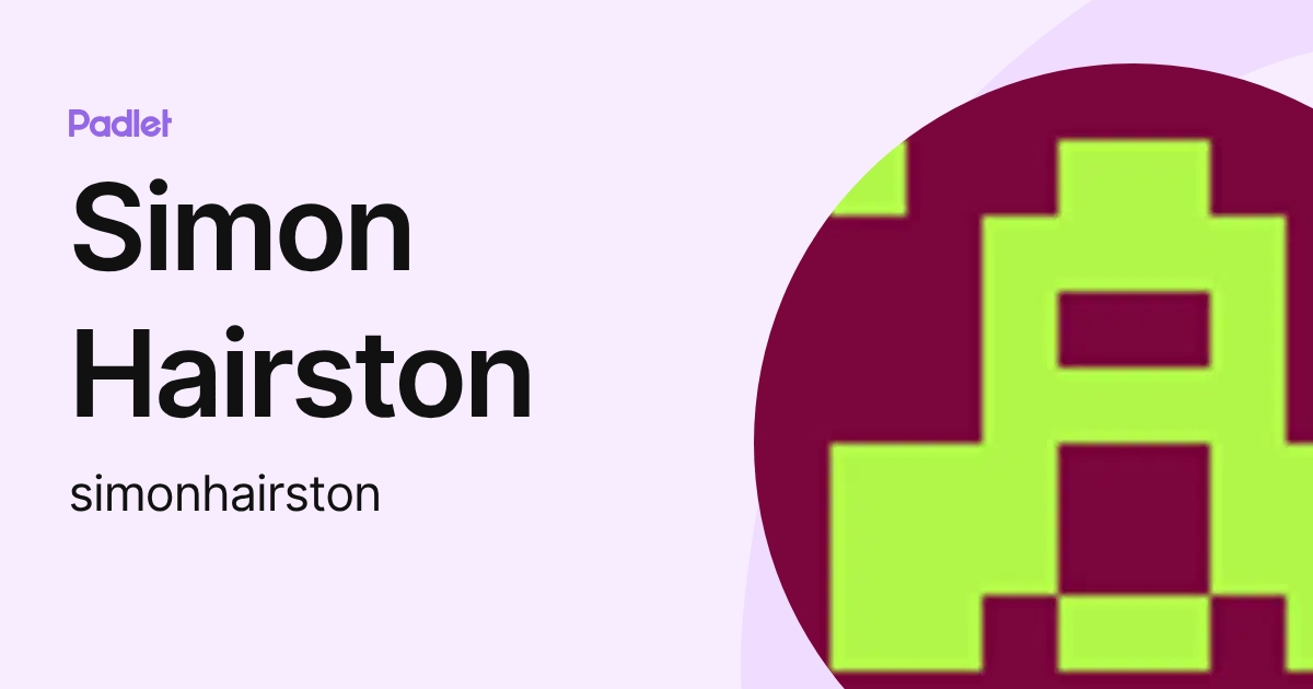 Simon Hairston (simonhairston) profile | Padlet