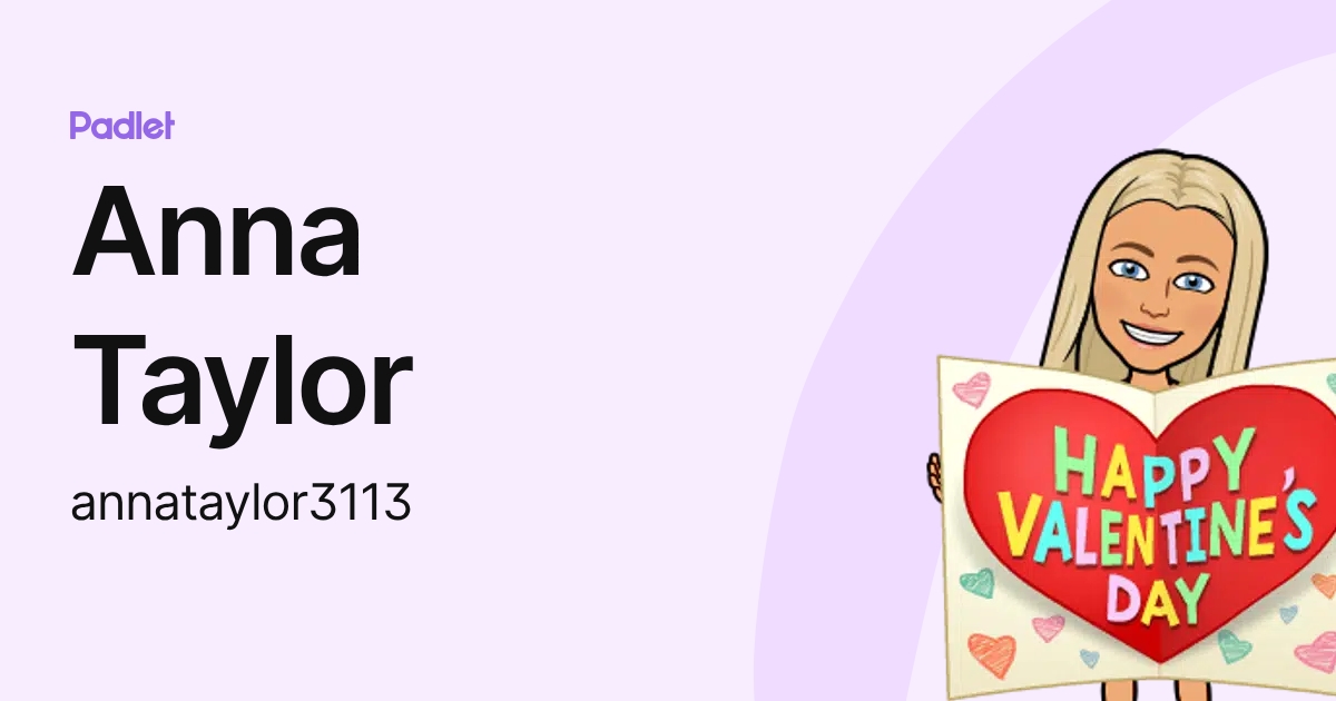 Anna Taylor (annataylor3113) profile Padlet