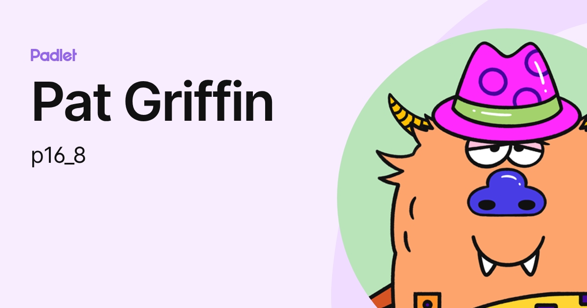 Pat Griffin (p16_8) profile | Padlet