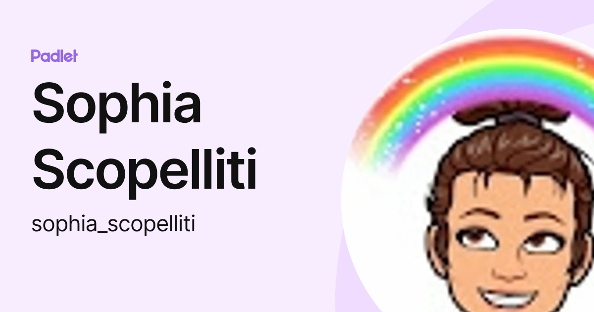 Sophia Scopelliti (sophia_scopelliti) profile | Padlet